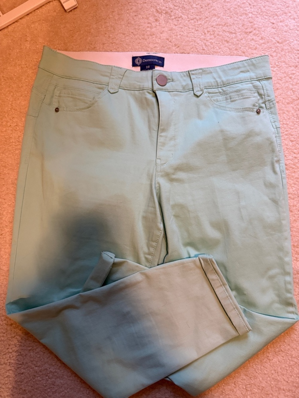 Democracy Mint Green Skinny Jeans for Women